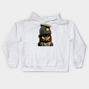 An Intellectual Owl in the Hat Kids Hoodie